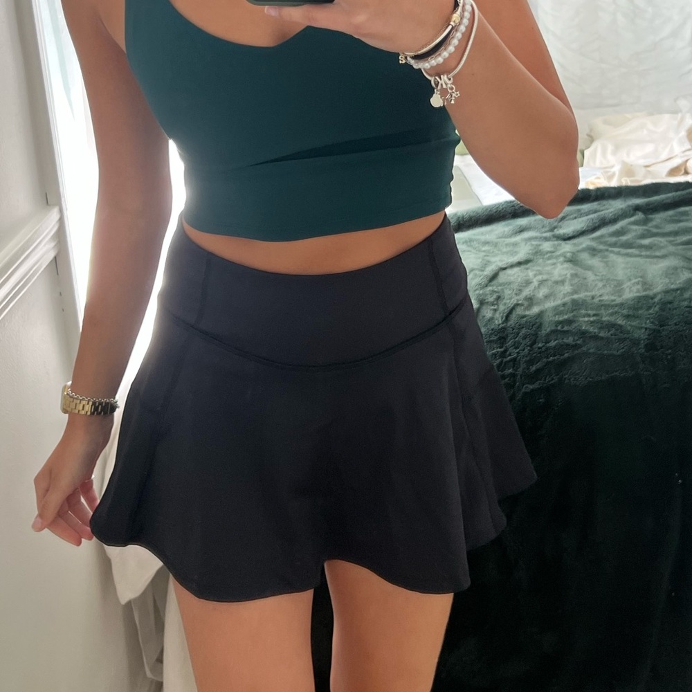 Aeropostale Black tennis skirt with built-in shorts #skirts